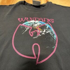 Wu-Tang Clan‎ Graphic Crewneck Sweatshirt Black Hip Hop Streetwear M